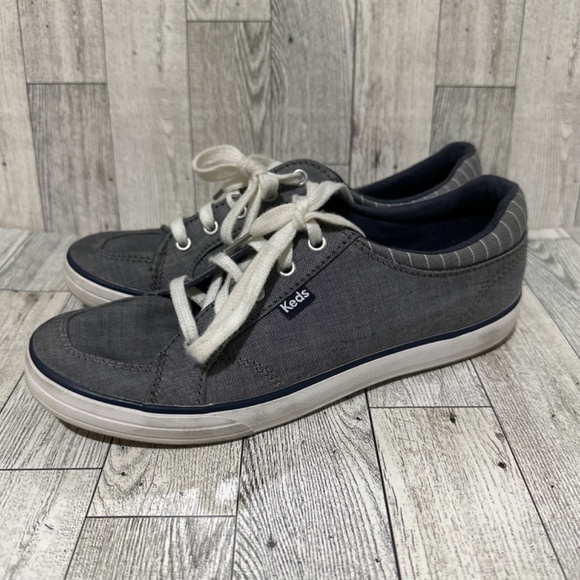 Keds women’s blue denim lace up fashion sneakers shoes size 6 - Picture 3 of 7